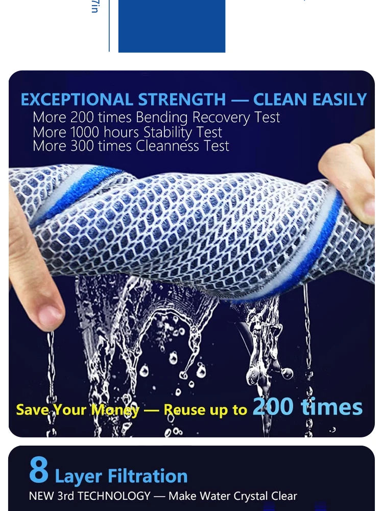 8-Layer Aquarium Filter Pad, 50 × 11 × 2 cm