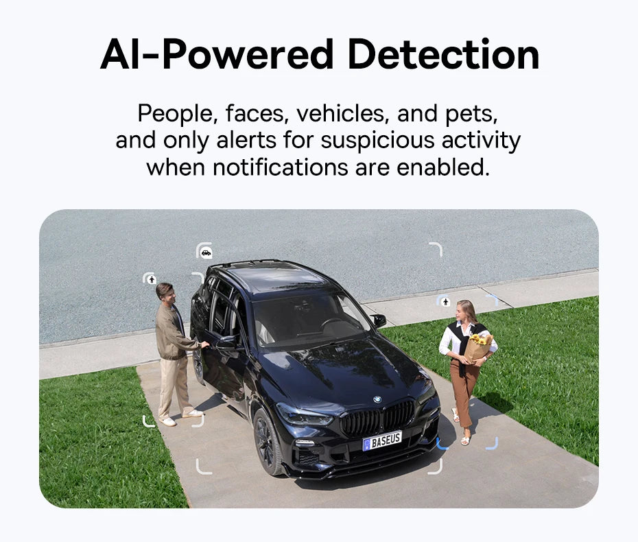 Cameră de securitate exterioară Dual Lens 3K cu alimentare solară și urmărire AI