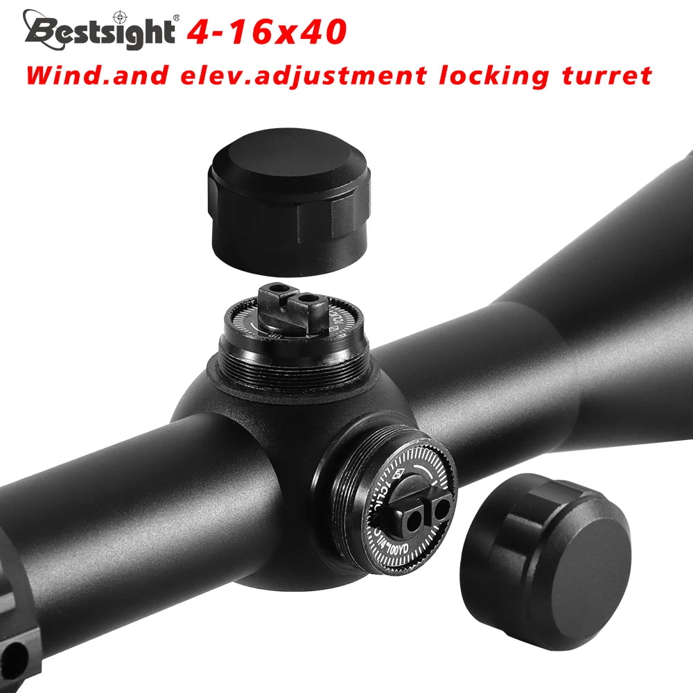 4-16X40 AOE Optics Hunting Riflescope Red&Green Dot Illuminated Sight Rifle Scope Sniper Gear Scope Airsoft Rifle 