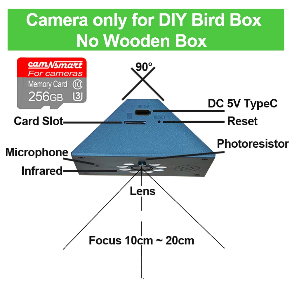 Wi-Fi Birdhouse Camera - Card Options