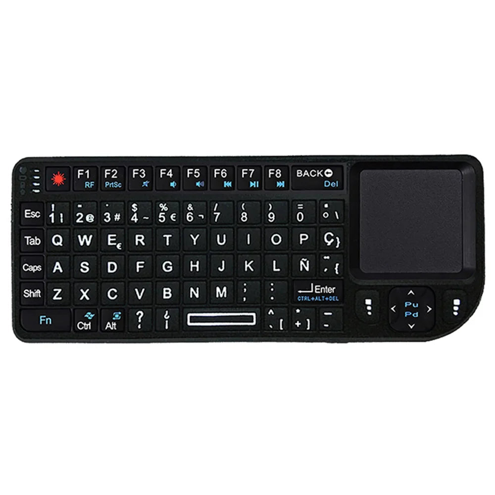 2.4G Wireless Keyboard With 7-color Backlight Touchpad Mouse And Flashligt- Portable Applicable- Perfect For PC Smart TV Box 