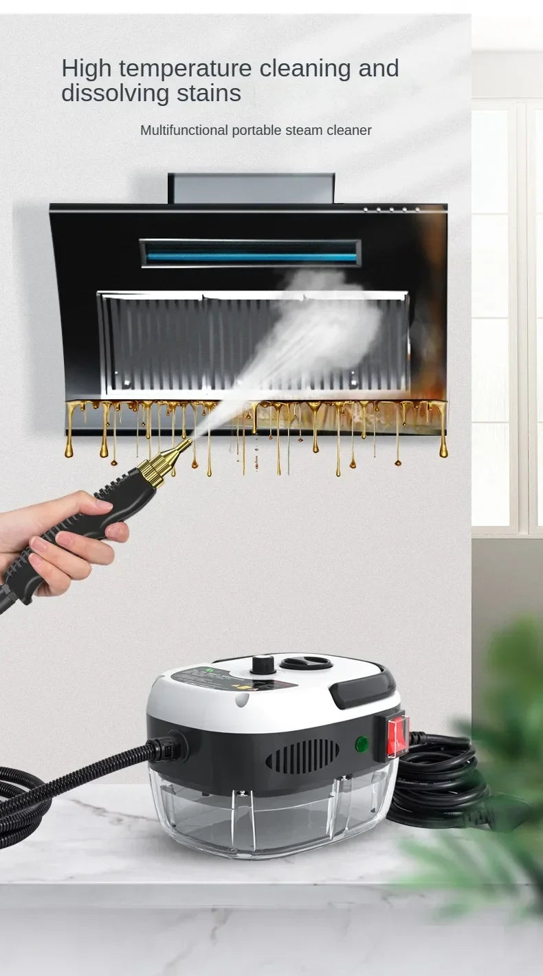 2500W Handheld Steam Cleaner for Deep Home and Car Cleaning