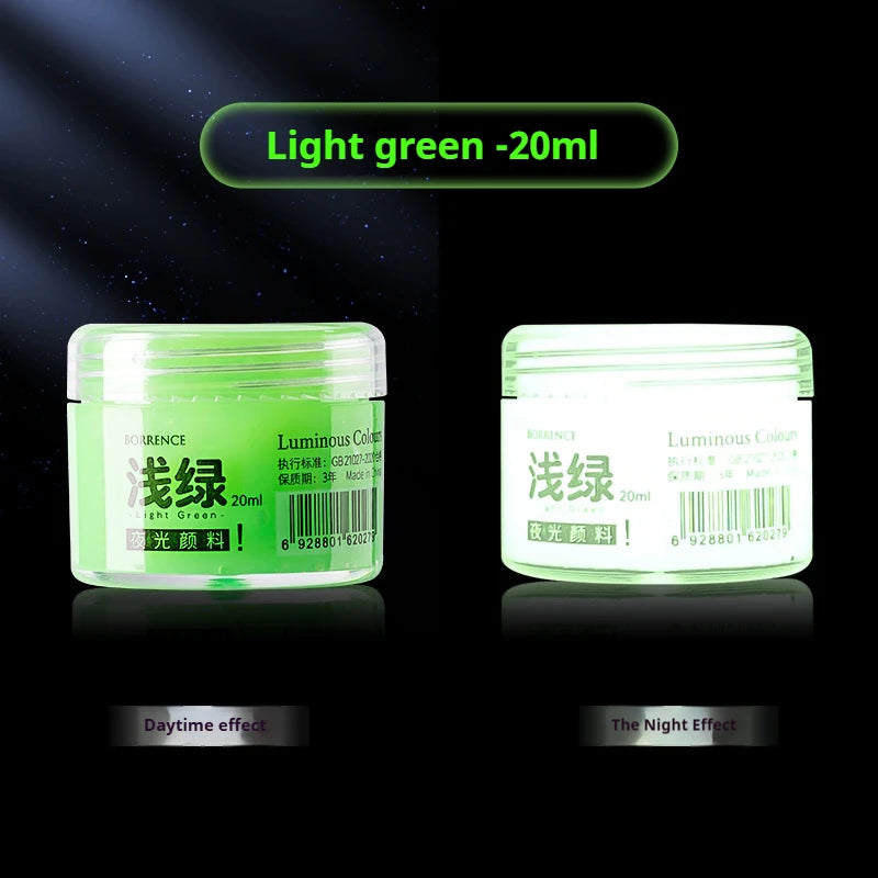 Glow-in-the-dark Pigment 20ml Fluorescent Acrylic Pigment