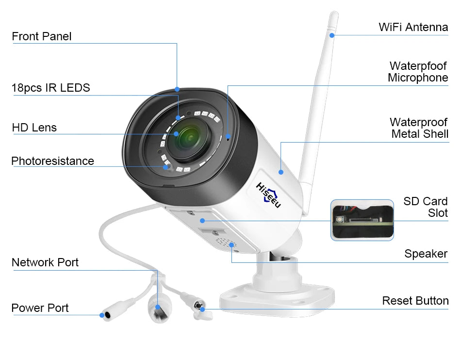 3MP Wireless Outdoor IP Camera
