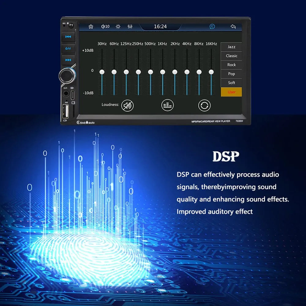 ESSGOO 7palcové autorádio s CarPlay a Android Auto