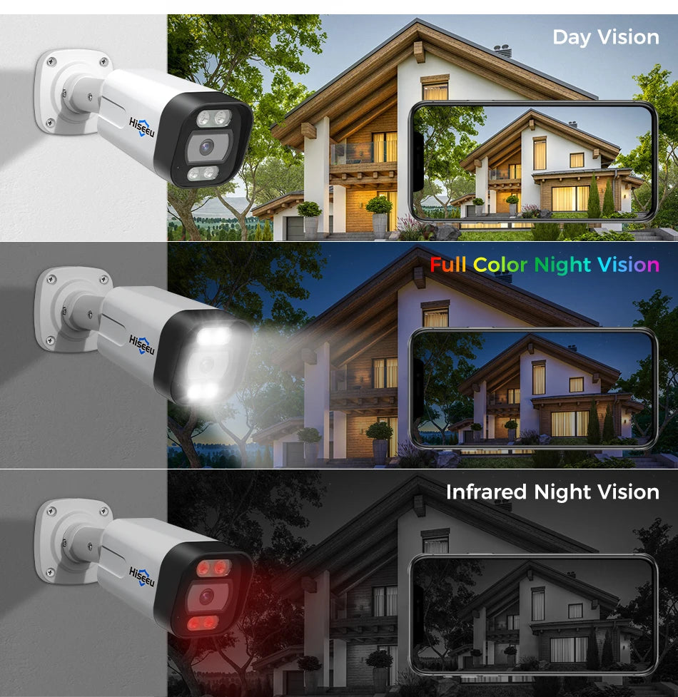4K 8MP PoE IP Bullet Security Camera with Two-Way Audio