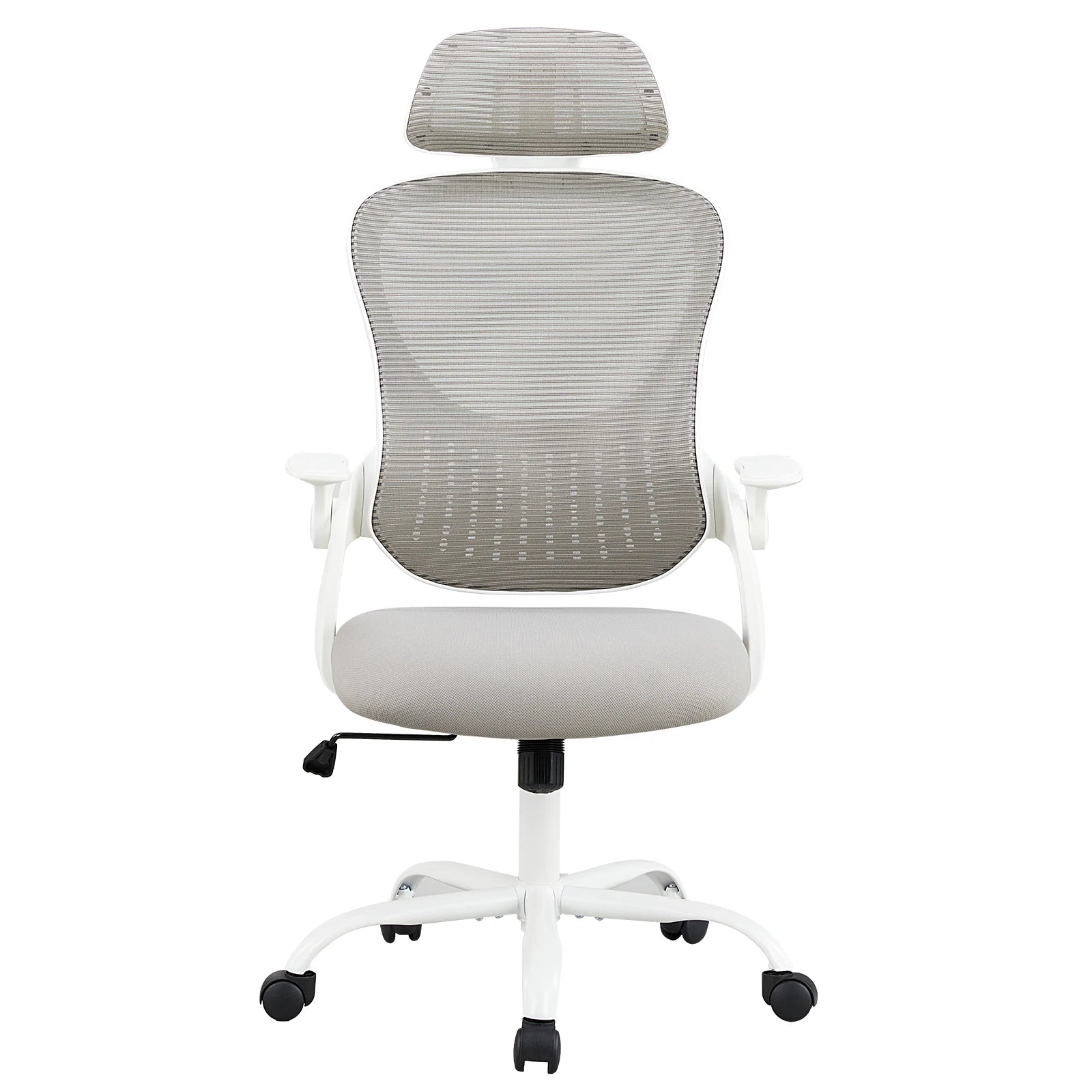 Ergonomic Mesh Office Chair with Lumbar Support, Headrest & Flip Arms