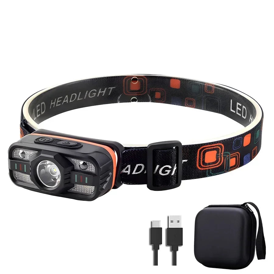 Pece de cap USB reîncărcabilă cu LED