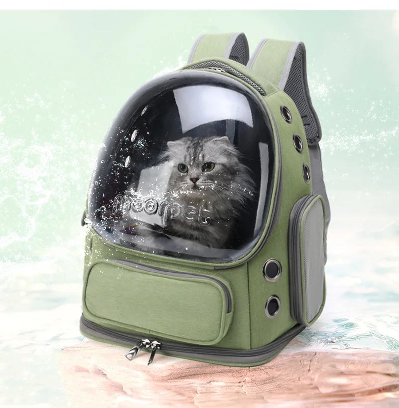 Transparent Pet Cat Carrier Bag Outdoor Travel Backpack for Cats Small Dogs Breathable Cat Carrying Bag Pet Supplies 