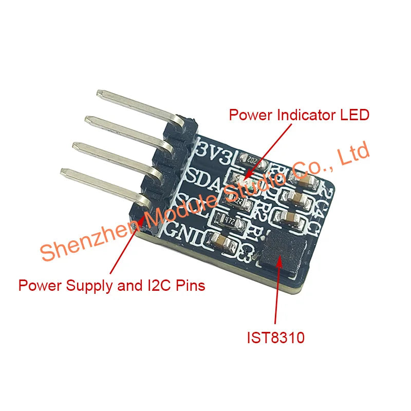 IST8310 Drie-Axiale Magnetische Sensor Module