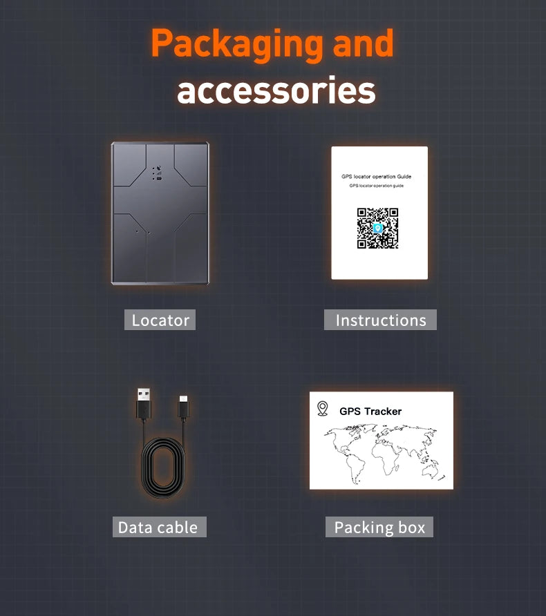 4G GPS Car Locator 20000mAh/10000mAh/6000mAh GPS Car Tracker Vibration Anti-Theft Geo-fence Alarm with Free APP