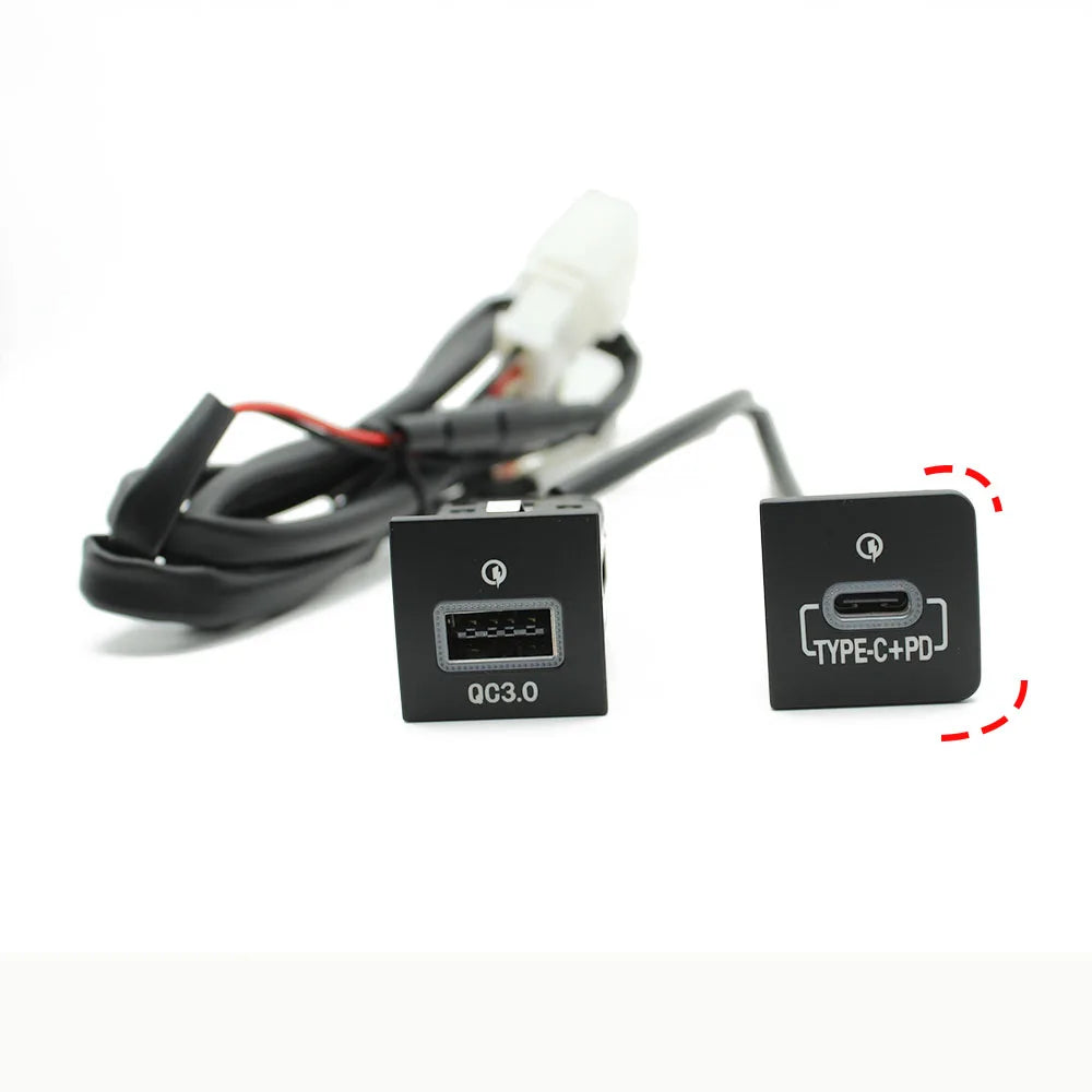 Car USB Charger PD Quick Charge Adapter for Select 2006-2012 Vehicles