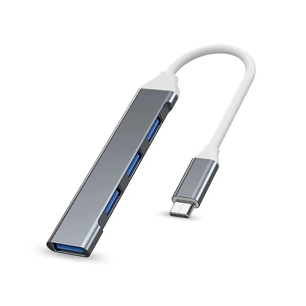 Hub USB cu patru porturi, cu opțiuni de gazdă USB-A sau USB-C