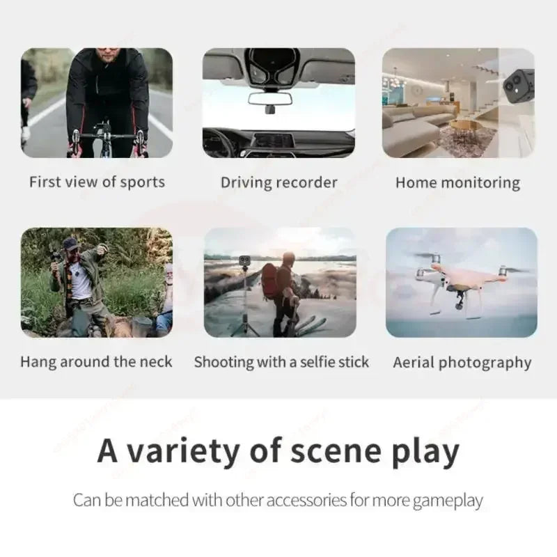 4K HD Mini WiFi Cam Smart Home Wireless Security Surveillance Dual Webcam Micro IP Camcorders Night Vision Sports Monitor Magnet