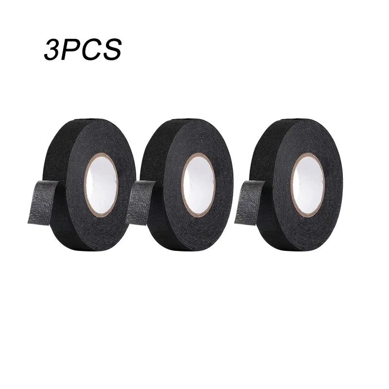 Electrical Insulating Tape Heat Resistant Harness Tape 9/15/50MM Car Cable Harness Wiring Loom Protection Waterproof Tape 