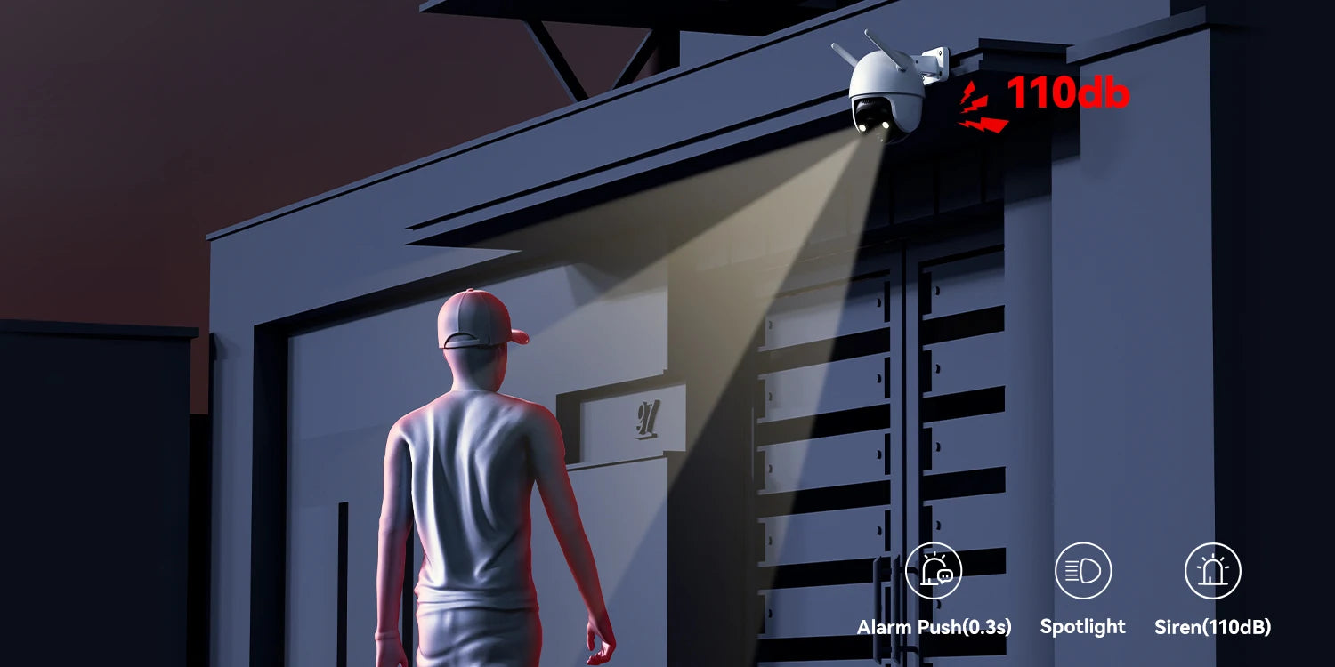 IMOU Outdoor IP66 DK7 3MP Camera Colorful Night Vision Wi-Fi  AI Human Detection Camera Surveillance