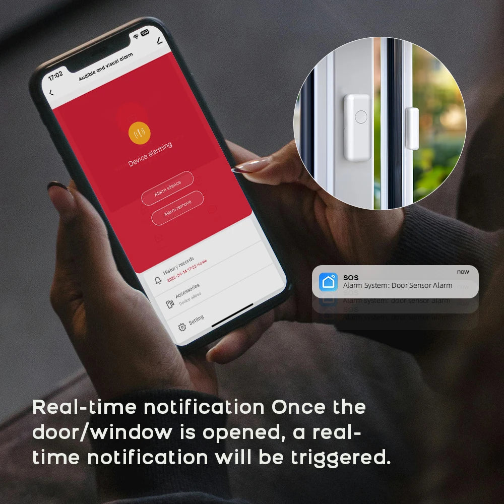 PGST WiFi GSM 2G Tuya Smart Life Home Alarm Security System Kit Alexa Automation Alarm Security Protection Door Motion Detector 