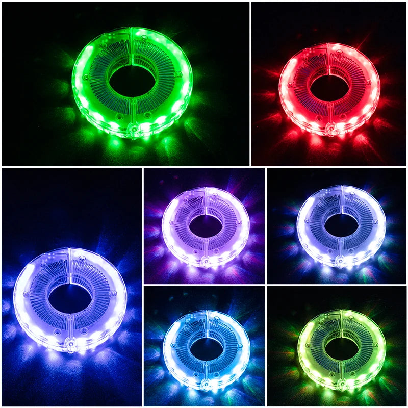 Cykelhjul LED-lys med 7 farver og automatisk bevægelsessensor