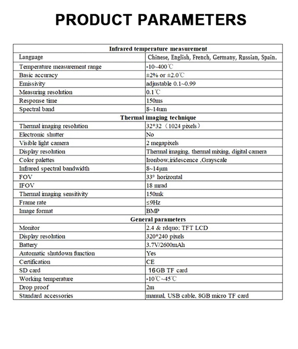 Noyafa NF‑521 Handheld Infrared Thermal Imager