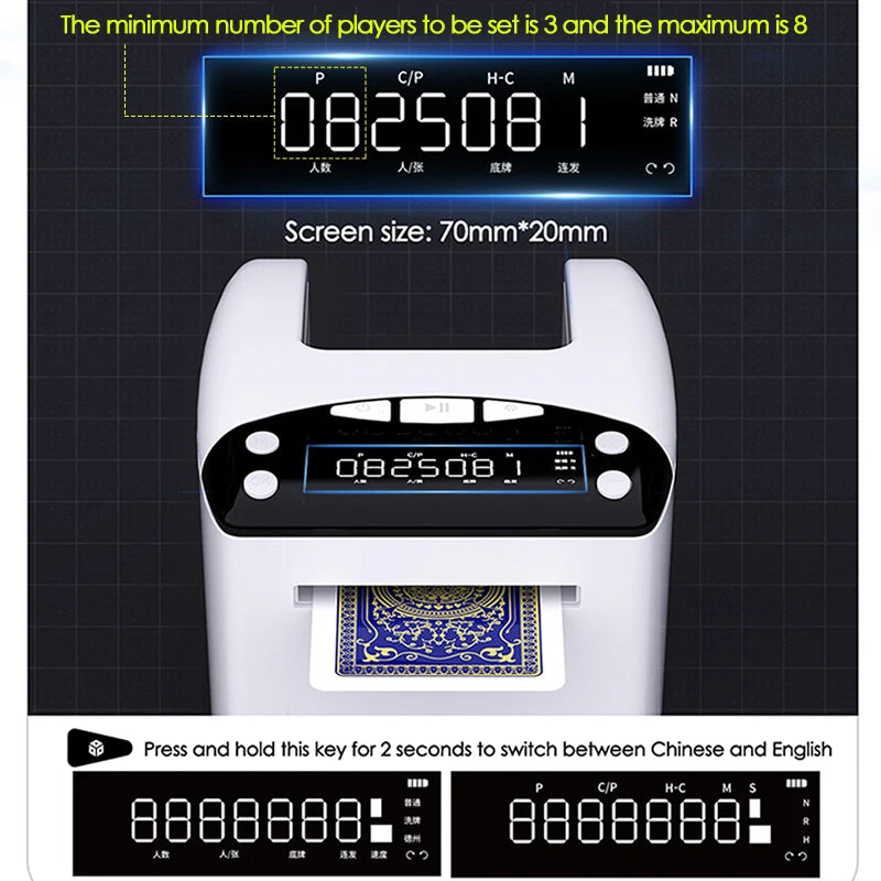 Rechargeable Automatic Playing-Card Dealer