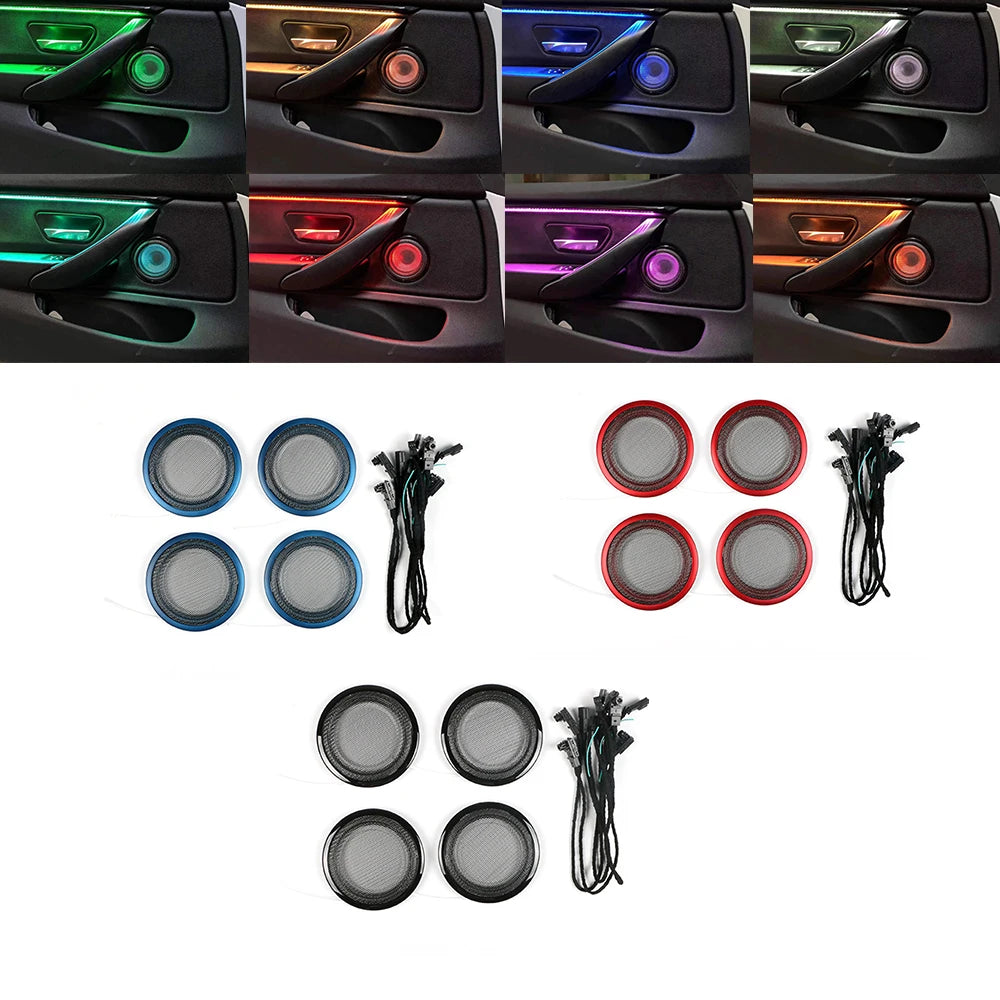 BMW 3 Series 4 Series Door Speaker Cover 8-Color LED Light Kit