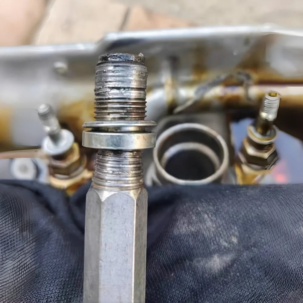 Para quitar bujías rotas, extracción fácil, tornillos rotos, conos invertidos, hexágonos, herramienta de reparación de coches, herramienta de rosca inversa