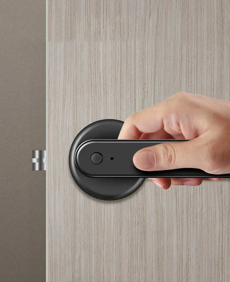 NAIERDI Fingerprint Door Lock with Card 5-1 Keyless Bluetooth Smart Door Lock Tuya APP Security Digital Door Lock with Handle
