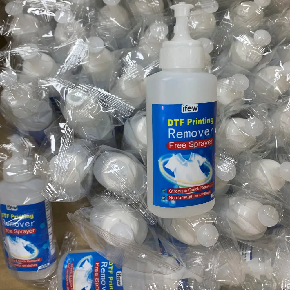 Dtf Remove Liquid Textile Vinyl Dtf Remover Ink Clothing for Garments Cloth Tshirt DIY Cricut Ink Cleaner Solution Accessories 