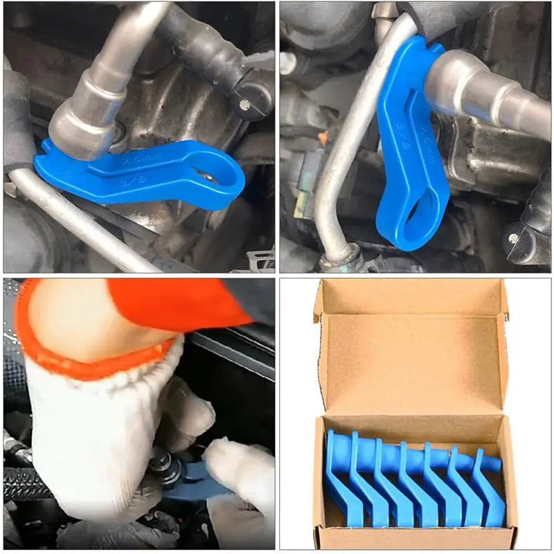 7Pcs Ensemble d’outils de déconnexion de ligne d’alimentation AC pour transmission car, ligne d’huile de refroidissement, déconnexion rapide, outils de retrait de ligne d’alimentation