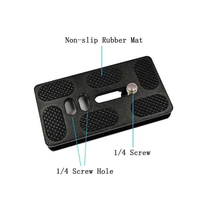Quick-Release Camera Plate with 1/4 Inch Screw