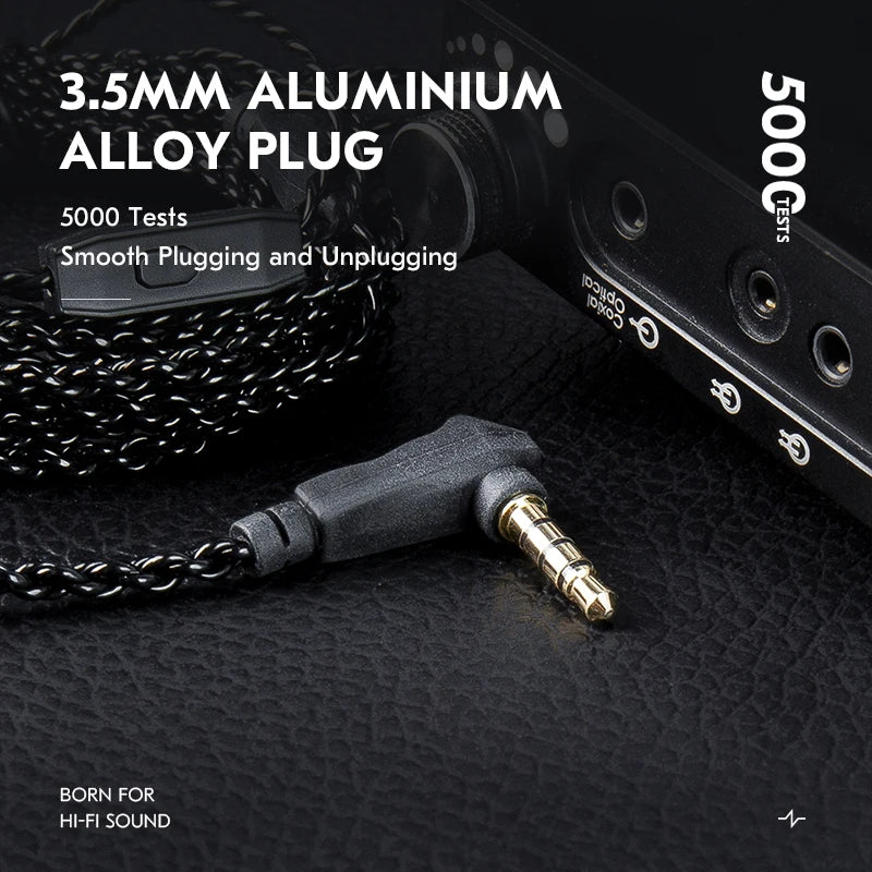 Cabo para auriculares CCZ C01 de 2 pinos, 2 m