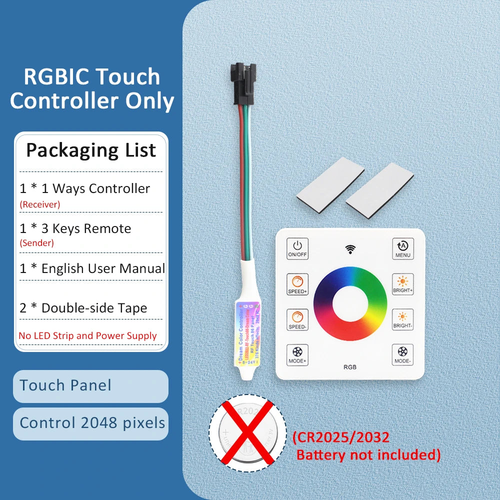 LED-stripe RGBIC 5050 24V WS2811 5M 10M 15M 20M RGB IC løpende vannstrømmende lys tape diodebånd romdekorasjonslampe