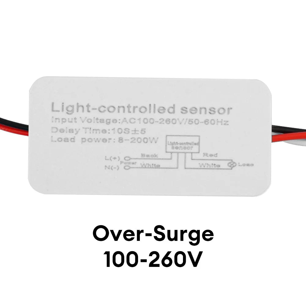 AC110V~220V fotóelektromos érzékelő utca/LED automata kapcsoló, nagy érzékenységű vízálló érzékelő modul, fotocella kapcsoló