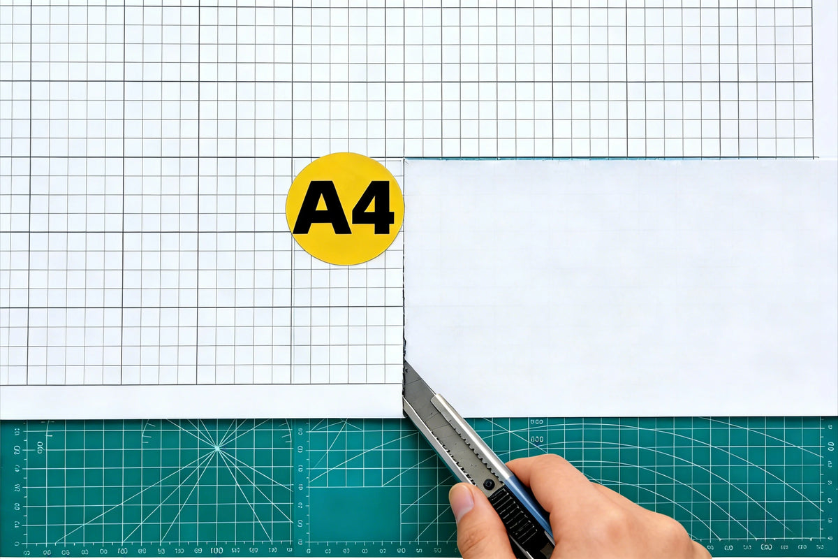 Gridded PVC Craft Cutting Mat, A3 or A4
