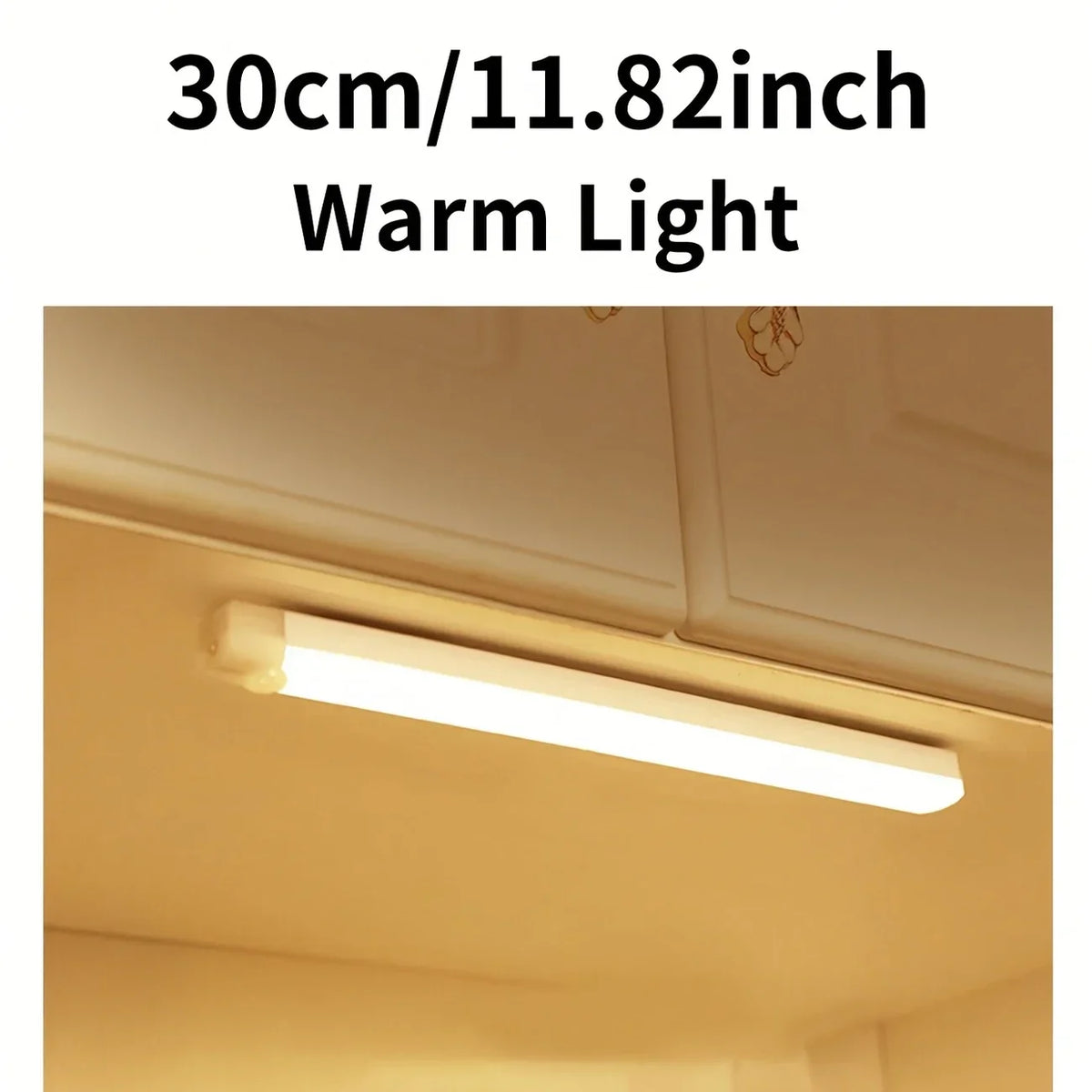 LED Motion Sensor Cabinet Light, Rechargeable Magnetic Strip