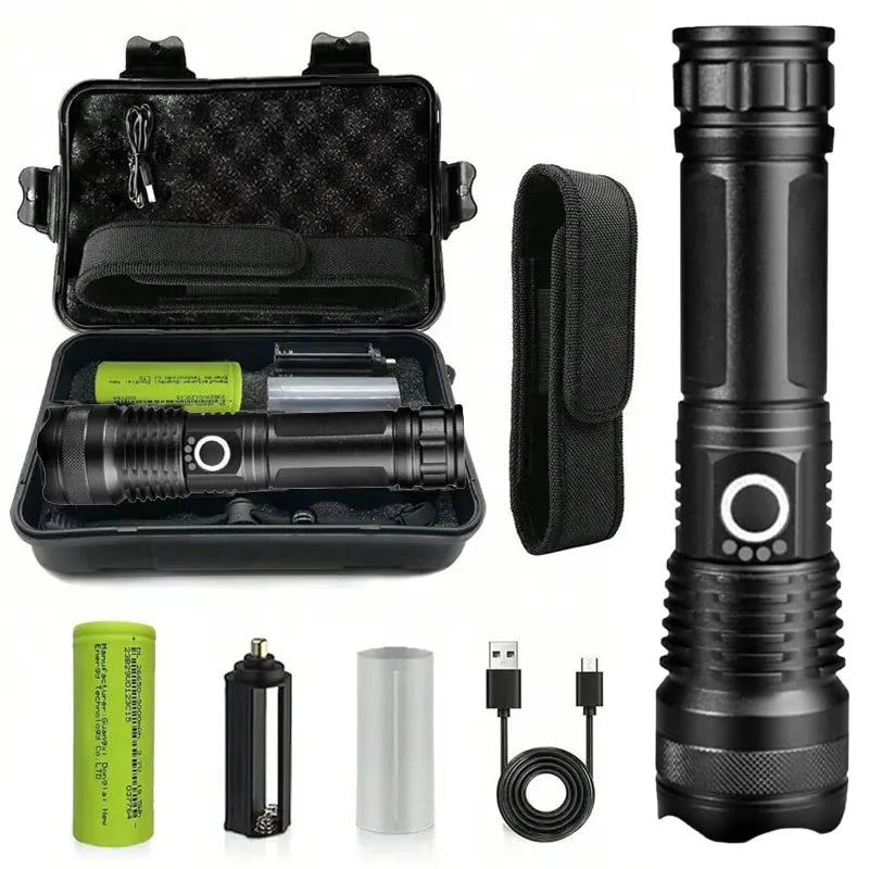 A10 Type-C Rechargeable Zoom Flashlight