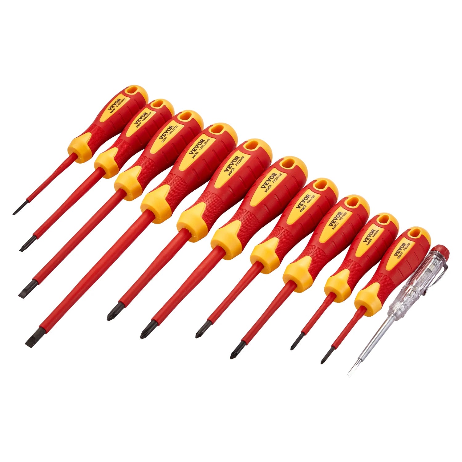 11-Piece 1000V Insulated Screwdriver Set with Voltage Tester