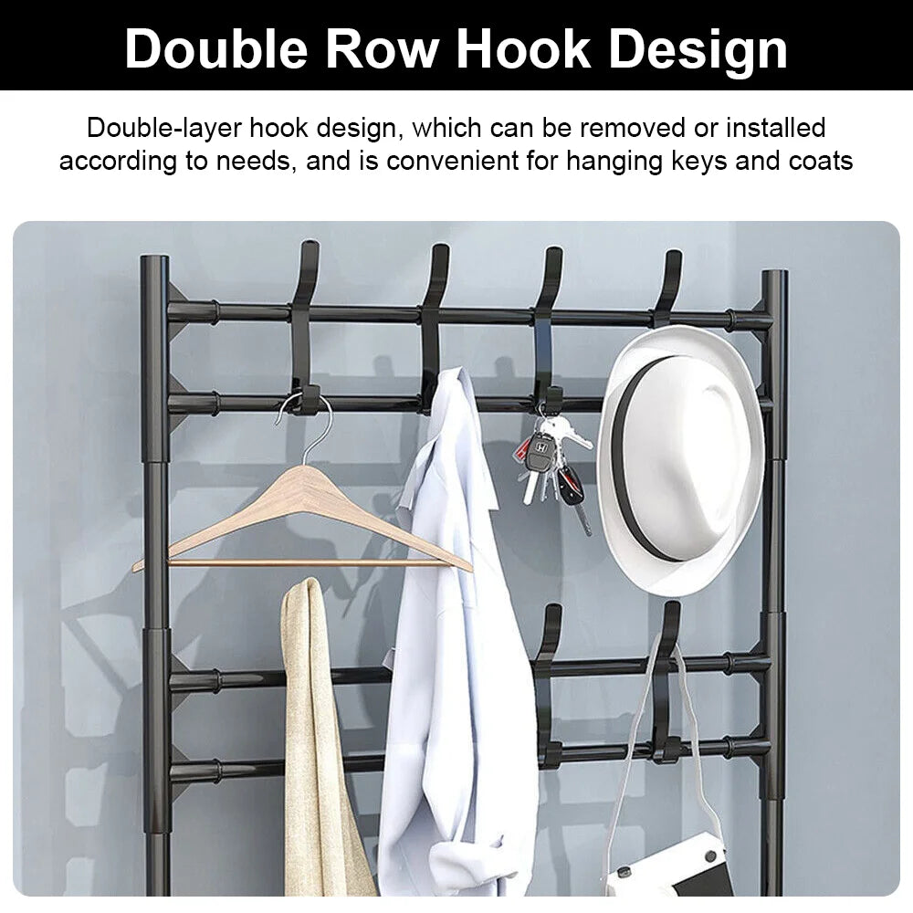 Multi‑Layer Shoe Hat Rack & Doorway Organizer