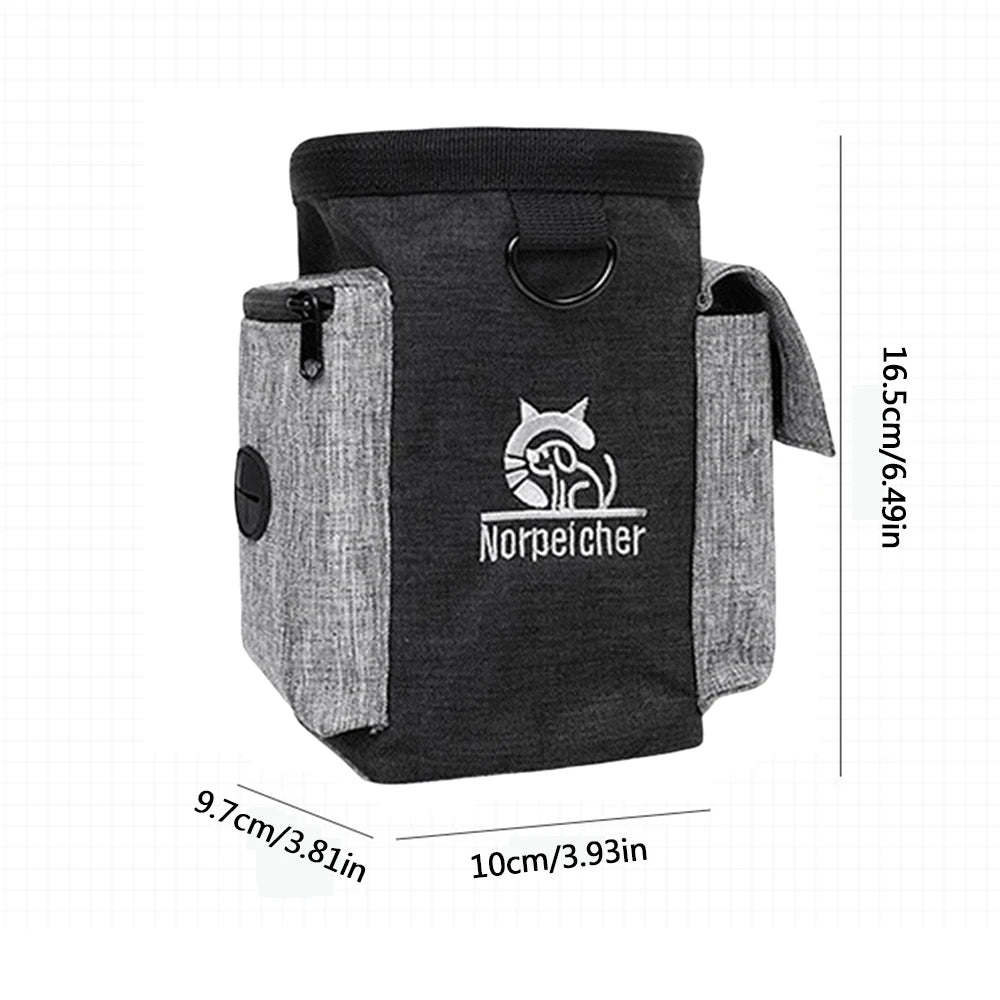 Waist-Worn Dog Training Treat Pouch