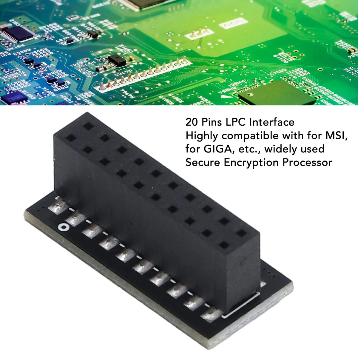 Módulo TPM 2.0, interfaz LPC de 20 pines, Windows 11
