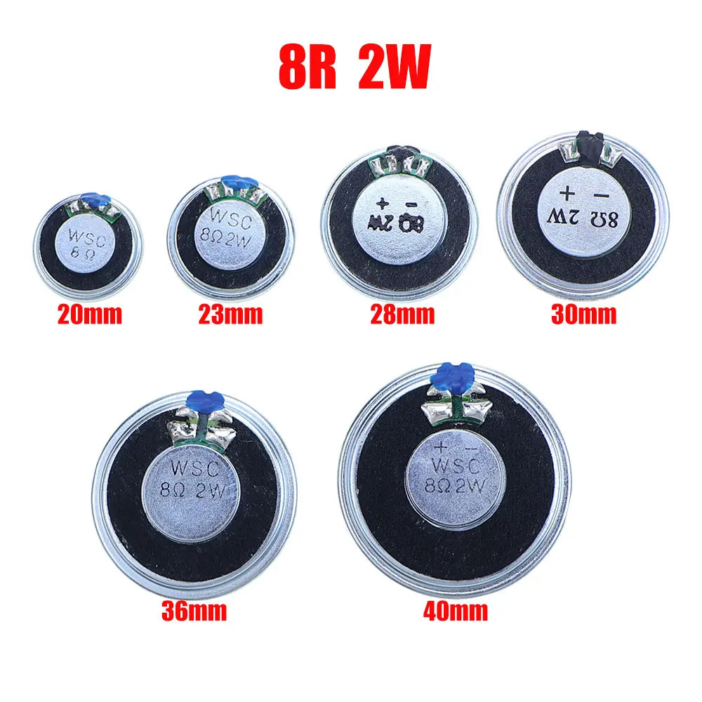 Mini Speaker Drivers, Impedance and Size Options, Pair