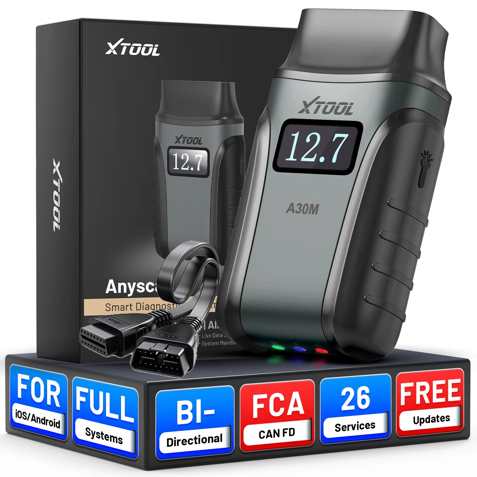 XTOOL A30M OBD2 Scanner Bluetooth Diagnostic Tool