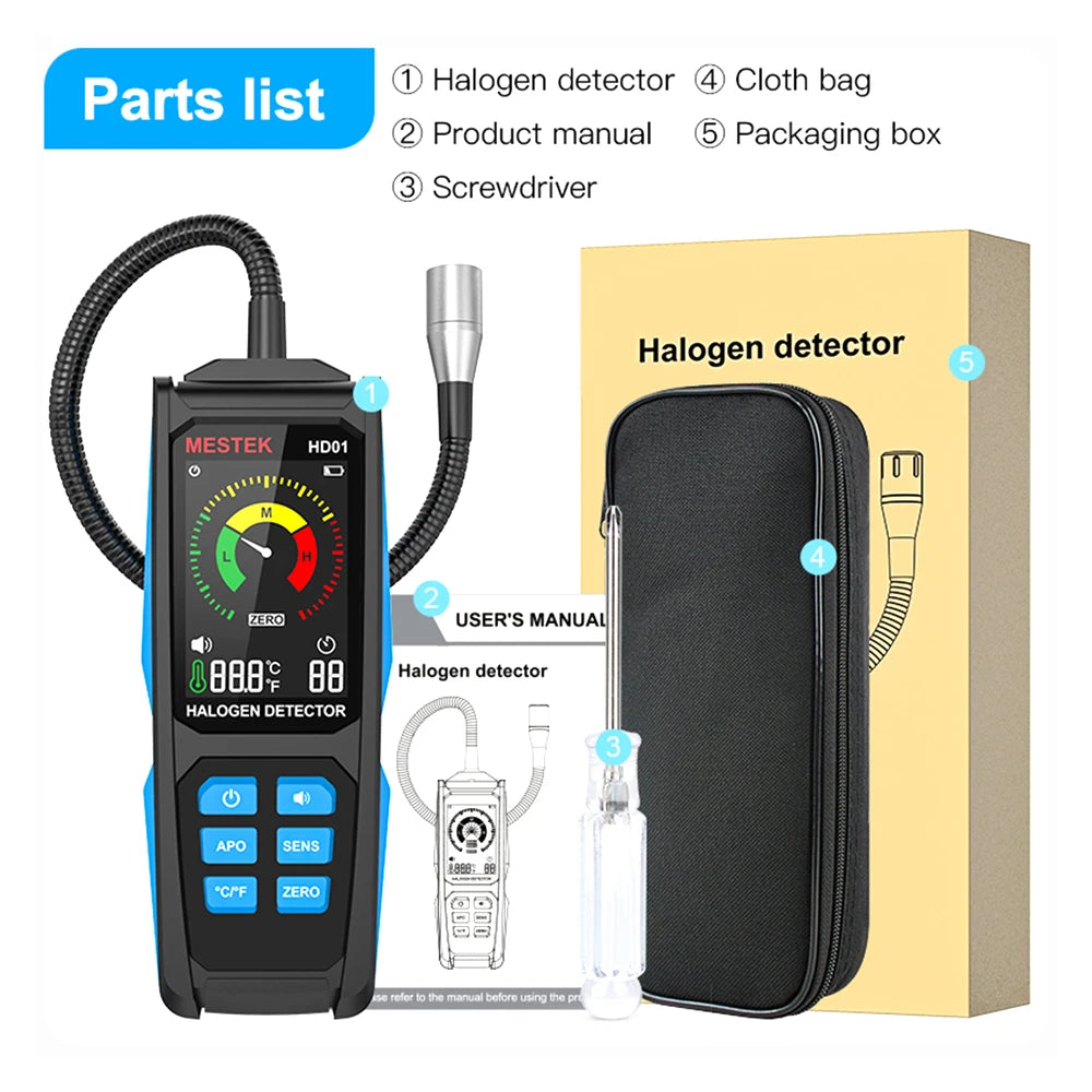 HD01 Handheld Refrigerant Leak Detector