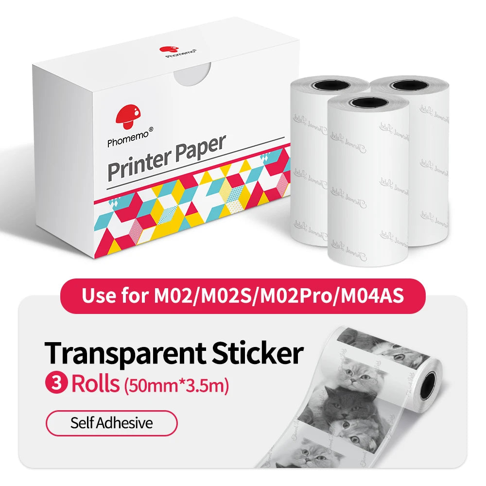 Thermal Printer Paper - Adhesive and Plain Options