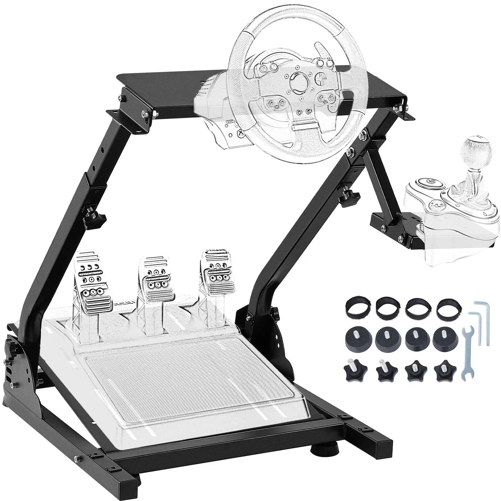 Adjustable Racing Wheel Stand for Logitech, Thrustmaster & Fanatec