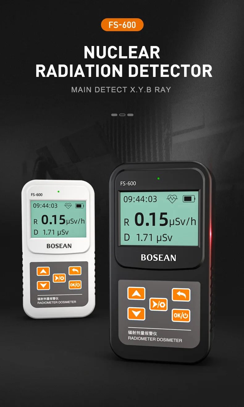 Détecteur de radiations portatif avec options de modèle