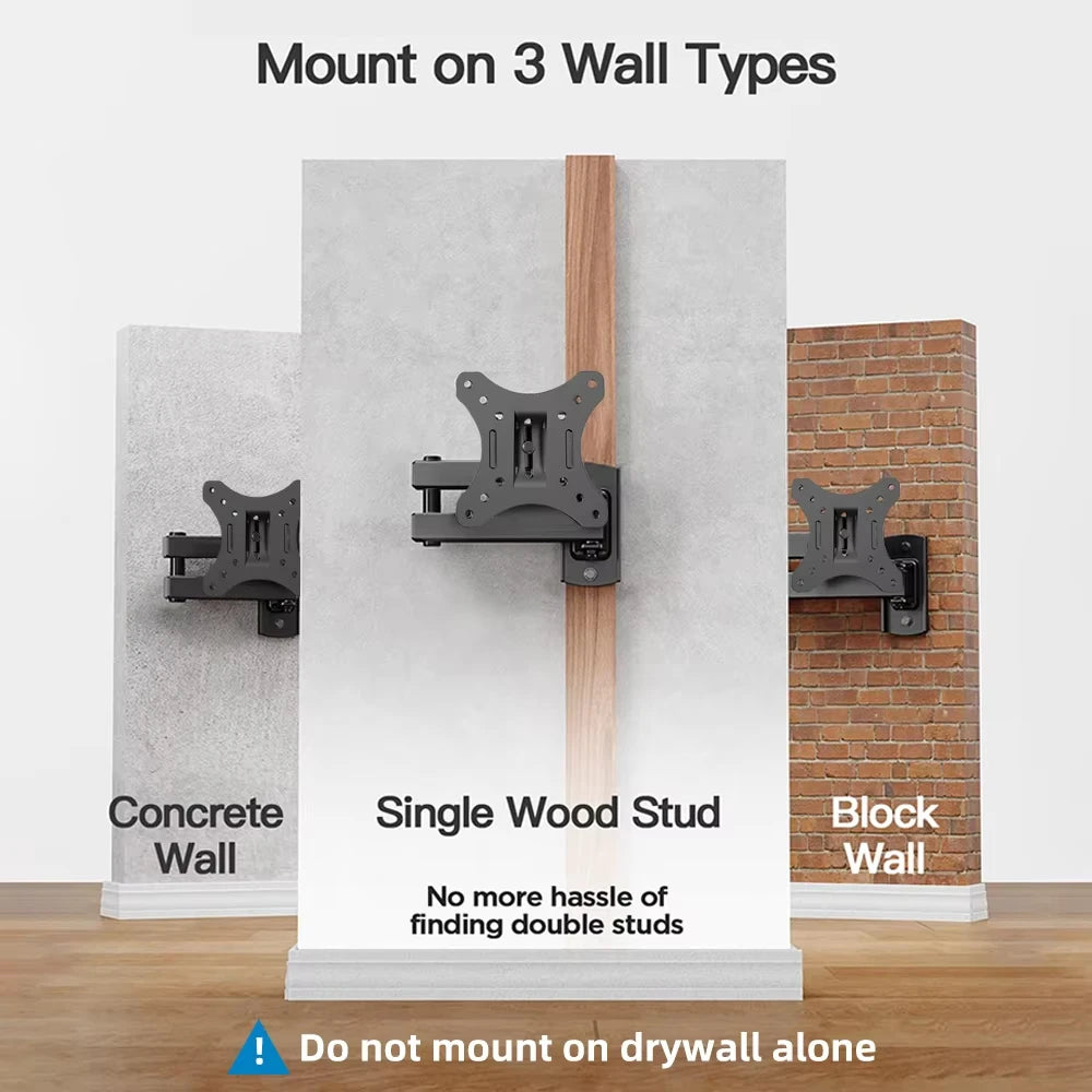 Adjustable Wall Mount for 10-24 Inch Screens