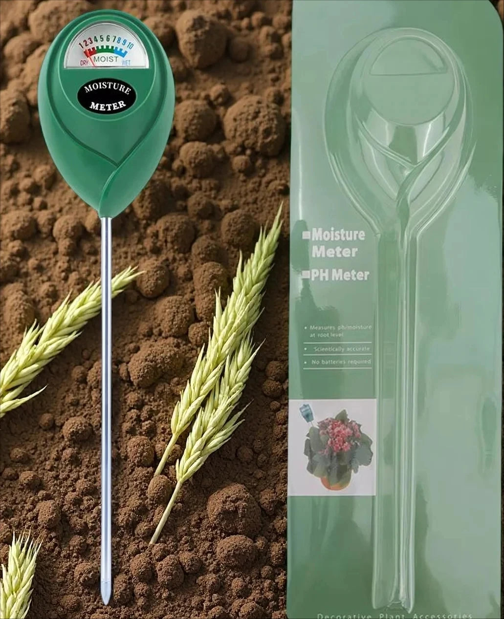 Soil Moisture Meter Plant Water Tester Humidity Monitor Detector Hygrometer For Flower Gardening Home Measuring Tool