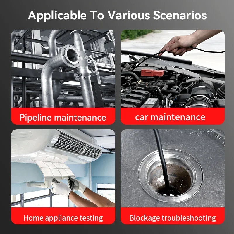3.9mm HD 360° Industrial Endoscope Camera with 5.0 Inch IPS Screen