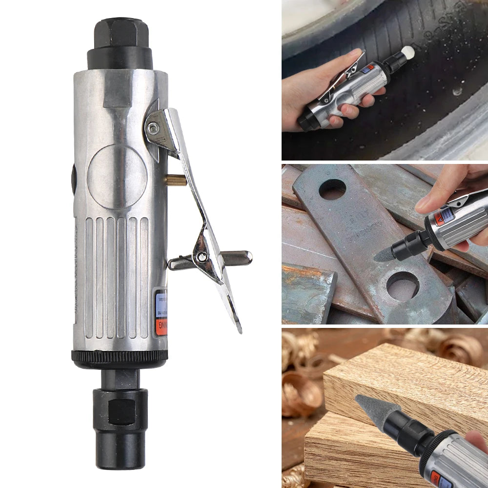 Schleif-Poliermaschine Kit Luftschleifer Meißel Werkzeug 1/4" 1/8" 16 Stück Pneumatischer Fein-Schleifer Luft Feindrehschleifer